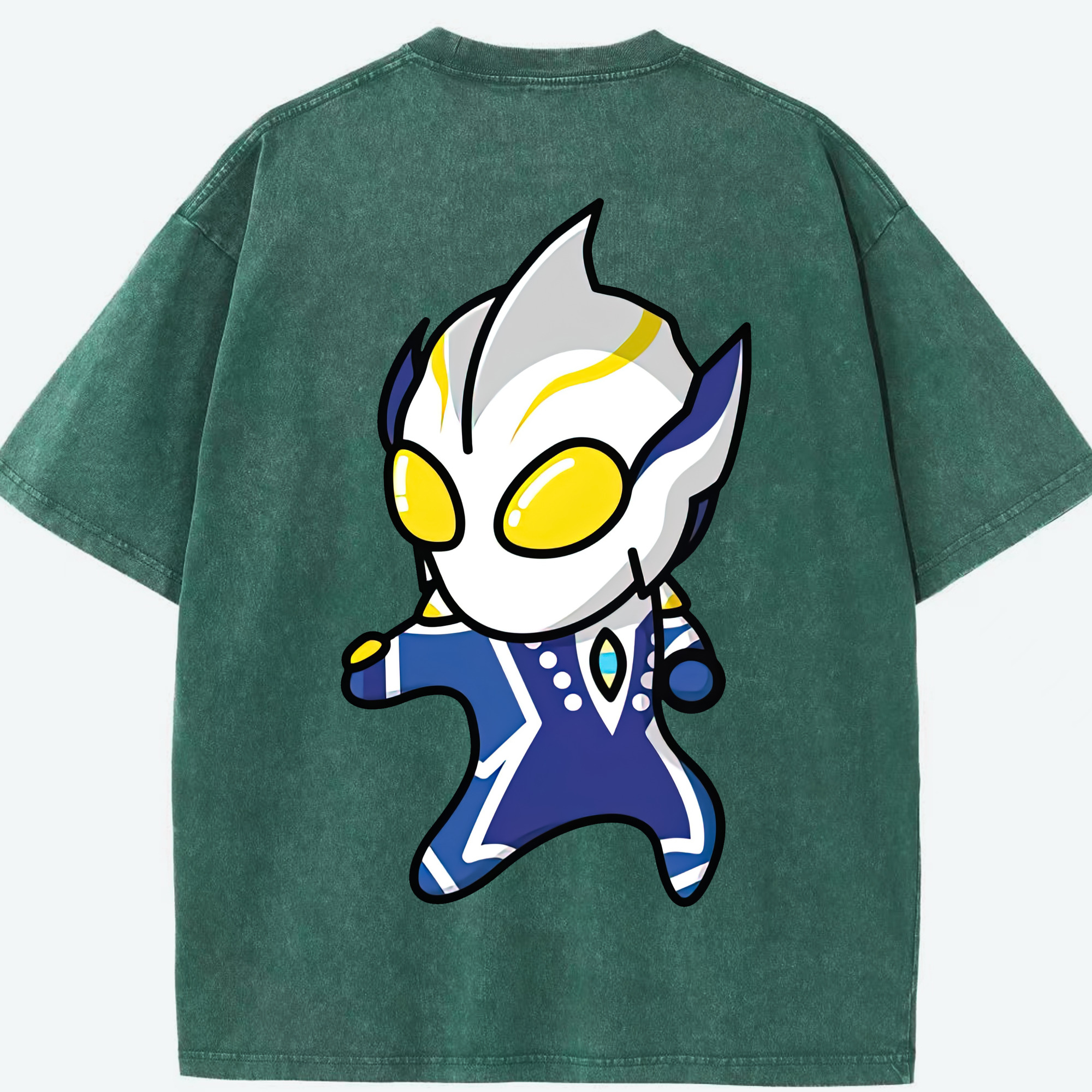 （画像用） ウルトラマン Ultraman 綿100% ヴィンテージ風 半袖Tシャツ（背面プリント）